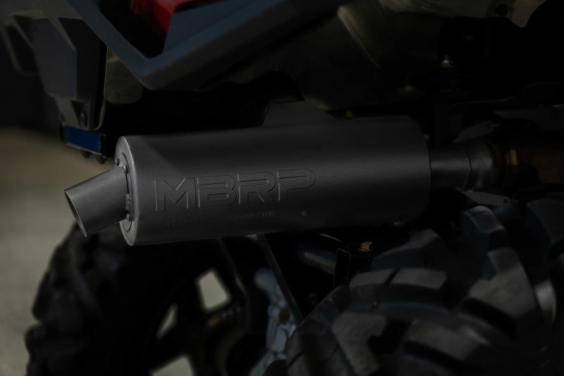 MBRP 01-05 Polaris Sportsman 400 / 06-07 Sportsman 450 Slip-On Combination Exhaust w/Sport Muffler