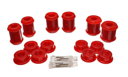 Energy Suspension 04-09 Cadillac XLR/XLR-V / 97-12 Corvette Red Rear End C/A Bushing Set