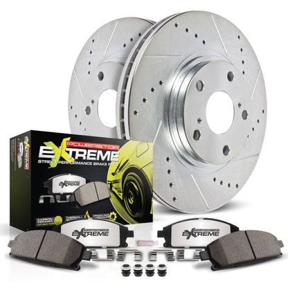 Power Stop 16-18 Cadillac CT6 Front Z26 Street Warrior Brake Kit