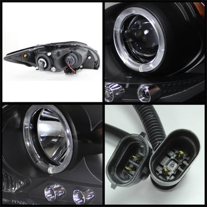 Spyder Scion TC 08-10 Projector Headlights LED Halo -Replaceable LEDs Blk PRO-YD-TTC08-HL-BK