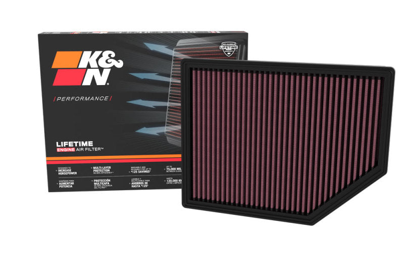 K&N 22-23 Ford Bronco Raptor 3.0L V6 Replacement Air Filter