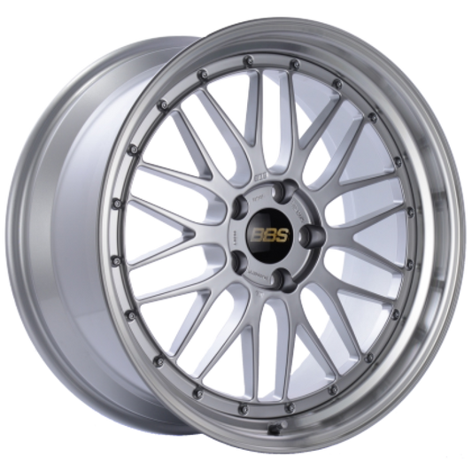 BBS LM 19x8.5 5x130 ET50 Diamond Silver Center Diamond Cut Lip Wheel - 71.6CB