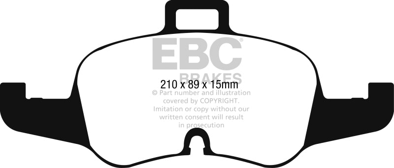 EBC 2016+ Audi TTS Quattro 2.0L Turbo Redstuff Front Brake Pads