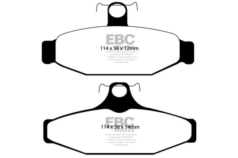 EBC 90-00 Aston Martin Vantage 5.3 (Twin Supercharged)(AP) Yellowstuff Rear Brake Pads