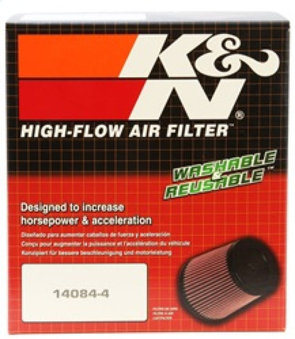 K&N Universal Rubber Filter 2-1/4in FLG x 5-1/8in Base x 4-5/8in Top x 6in Height