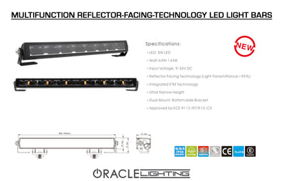 Oracle Lighting Multifunction Reflector-Facing Technology LED Light Bar - 20in SEE WARRANTY