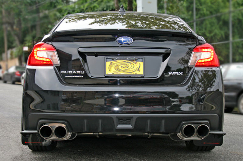 Rally Armor 15-21 Subaru WRX/STI Black Mud Flap Grey Altered Font Logo