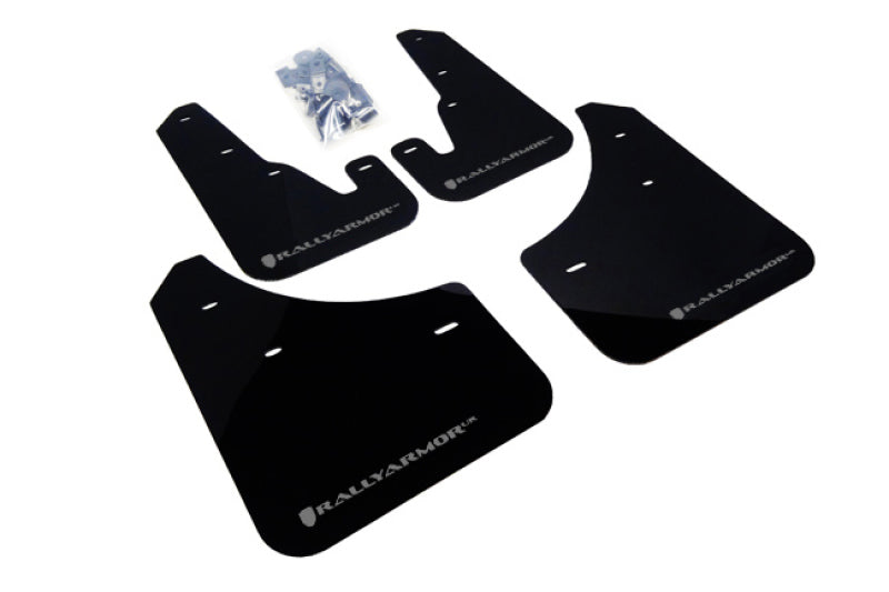 Rally Armor 04-09 Mazda3/Speed3 Black UR Mud Flap w/ Silver Logo