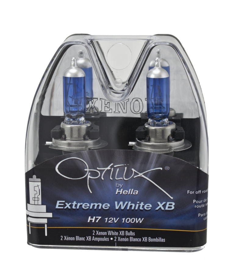 Hella Optilux H7 100W XB Extreme Blue Bulbs (Pair)