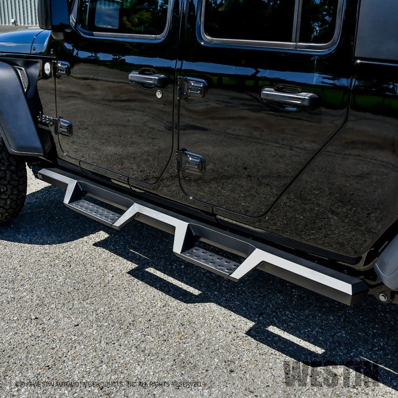 Westin 2020 Jeep Gladiator HDX Drop Nerf Step Bars - Textured Black