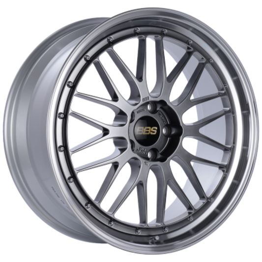 BBS LM 19x9.5 5x120 ET22 Diamond Black Center / Diamond Cut Lip Wheel PFS/Clip Required