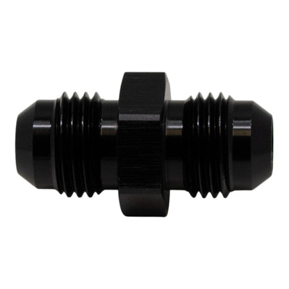 DeatschWerks 6AN Male Flare to 6AN Male Flare Coupler - Anodized Matte Black