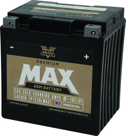 Twin Power GYZ-32HL Premium MAX Battery Replaces H-D 66010-97A Made in USA