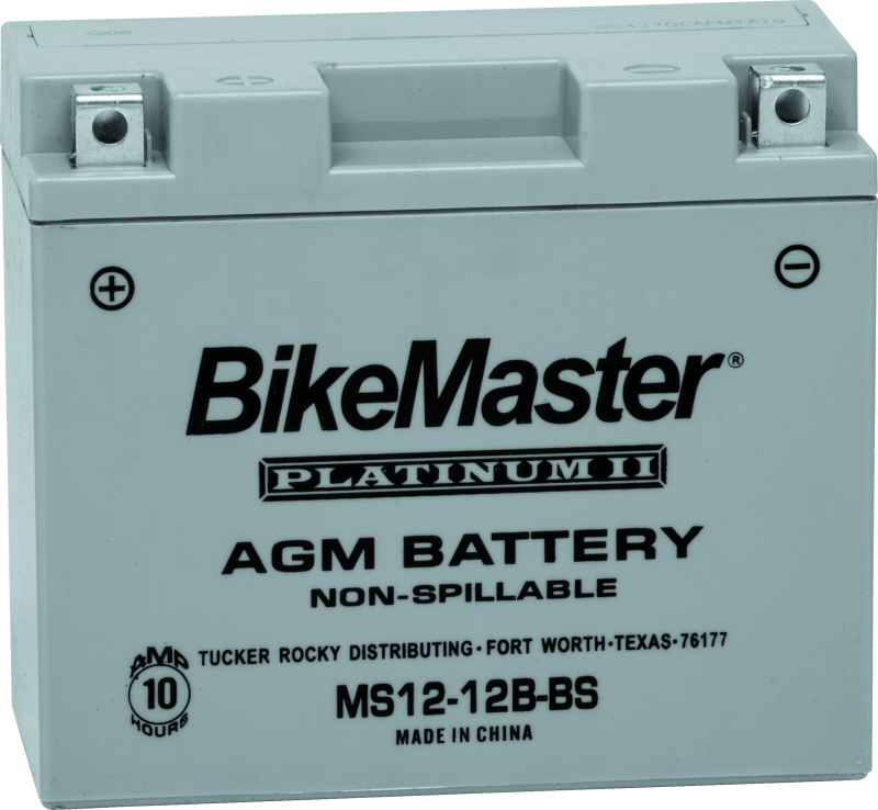 BikeMaster AGM Battery - MS12-12B-BS