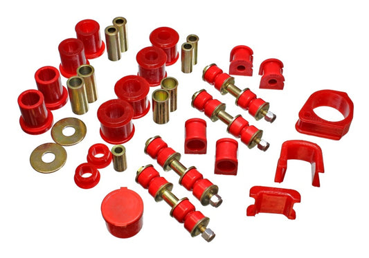 Energy Suspension 97-01 Ford Escort/ZX2 Red Hyper-flex Master Bushing Set