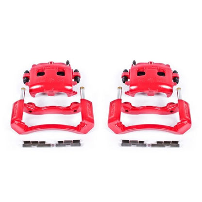 Power Stop 02-05 Dodge Ram 1500 Front Red Calipers w/Brackets - Pair