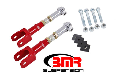 BMR 15-17 S550 Mustang Rear On-Car Adj. Rod Ends Toe Rods - Red