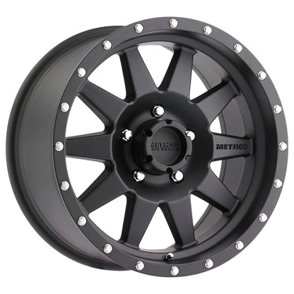 Method MR301 The Standard 17x8.5 0mm Offset 5x4.5 83mm CB Matte Black Wheel