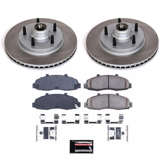 Power Stop 97-00 Ford F-150 Front Semi-Coated Rotor Kit