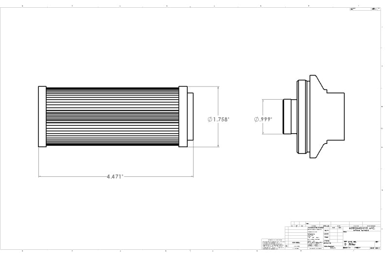 Aeromotive Pro-Series In-Line Fuel Filter - AN-12 - 100 Micron SS Element