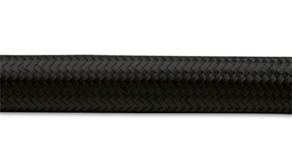 Vibrant -12 AN Black Nylon Braided Flex Hose (20 foot roll)