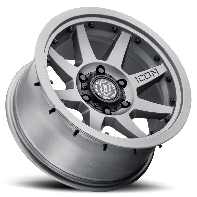 ICON Rebound Pro 17x8.5 5x4.5 0mm Offset 4.75in BS 71.5mm Bore Titanium Wheel