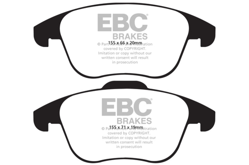 EBC 15 and up Audi Q3 2.0 Turbo Yellowstuff Front Brake Pads