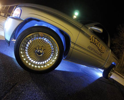 Oracle LED Illuminated Wheel Rings - Double LED - White SEE WARRANTY