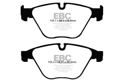 EBC 10+ BMW 535i 3.0 Turbo (F10) Redstuff Front Brake Pads