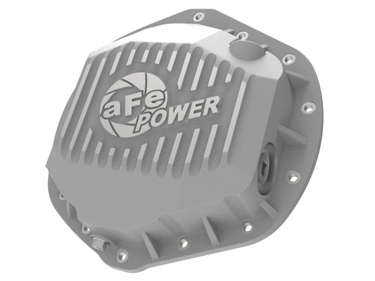 aFe Power Pro Series Rear Differential Cover Raw w/ Machined Fins 14-18 Dodge Ram 2500/3500