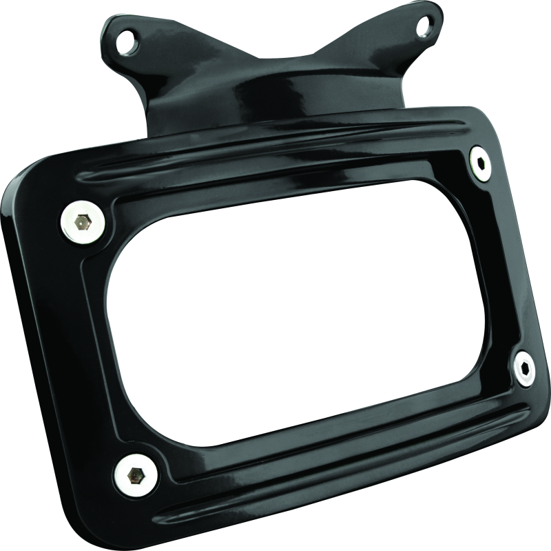 Kuryakyn Curved License Plate Mount Black