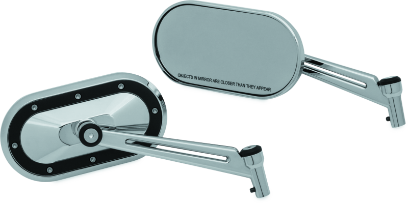 Kuryakyn Heavy Industry Mirrors Chrome/Black