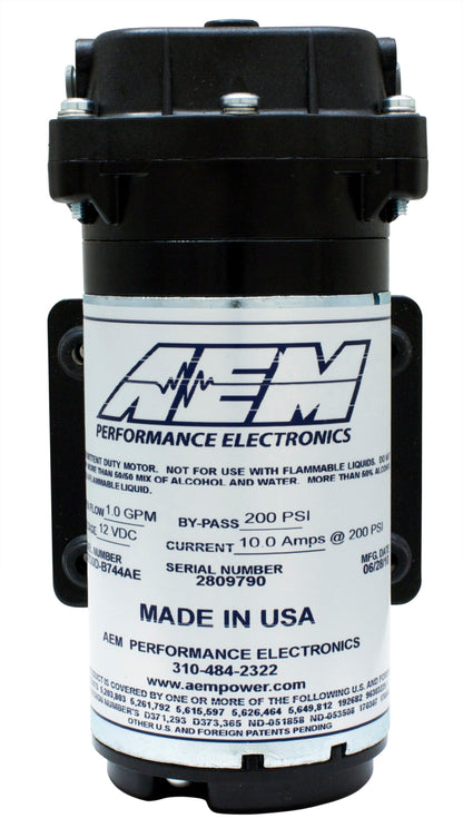 AEM Water / Methanol Injection 6-Amp Recirculation-Style Pump 200psi for One-Gallon Kit **replacemen