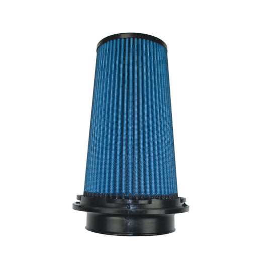 Injen NanoWeb Dry Air Filter- 4in Flange ID 6in Twist Lock Base 8.8in Media Height 4in Top