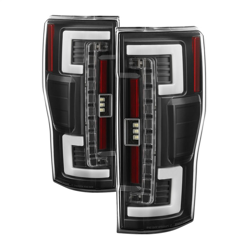 Spyder 17-18 Ford F-250 Super Duty (Excl LED Models) LED Tail Lights - Black (ALT-YD-FS17-LED-BK)