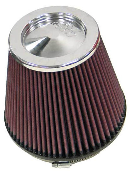 K&N Round Tapered Universal Air Filter 6in Flange ID x 7.5in Base OD x 5in Top OD x 6.5in Height