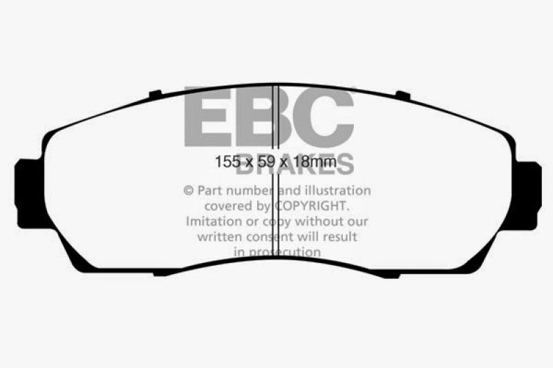 EBC 07-11 Honda CR-V 2.4 Greenstuff Front Brake Pads