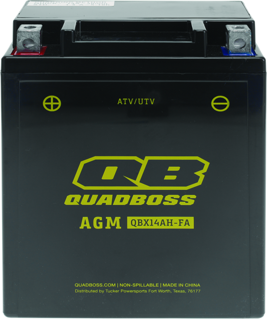 QuadBoss 11-12 Arctic Cat 350 Maintenance-Free AGM Battery