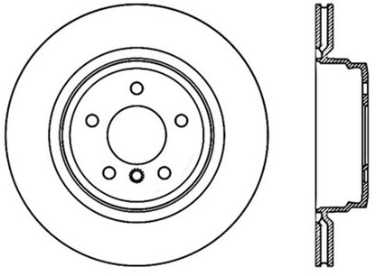 StopTech 07-10 BMW 335i Cross Drilled Left Rear Rotor