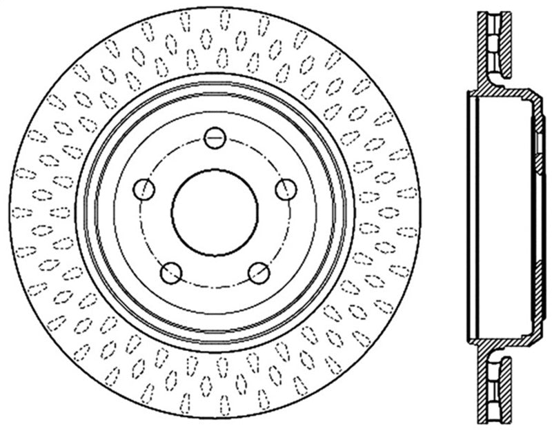 StopTech 12-13 Jeep SRT8 Rear Left Slotted Sport Brake Rotor