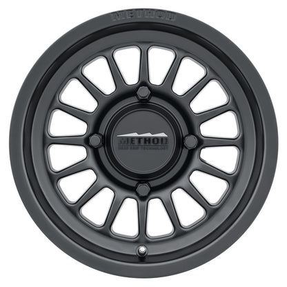 Method MR411 Bead Grip 15x7 / 5+2/38mm Offset / 4x136 / 106.25mm CB Matte Black Wheel