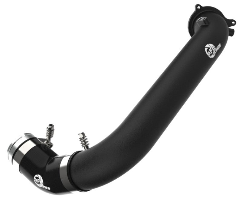 aFe BladeRunner Black 2-3/4in Aluminum Charge Pipe 2021 Toyota Supra GR (A90) I4-2.0L (t) B48