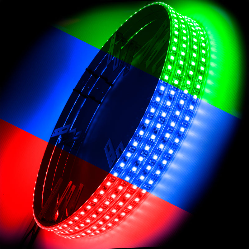 Oracle LED Illuminated Wheel Rings - ColorSHIFT No Remote - ColorSHIFT No Remote SEE WARRANTY