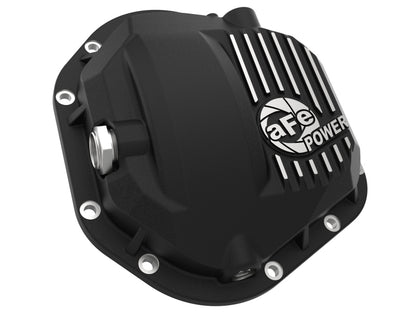 aFe Pro Series Front Diff Cover Black w/ Machined Fins 17-21 Ford Trucks (Dana 60) w/ Gear Oil