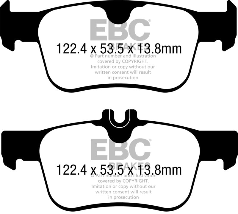 EBC 2017+ Honda Civic Turbo Type-R 2.0L Yellowstuff Rear Brake Pads