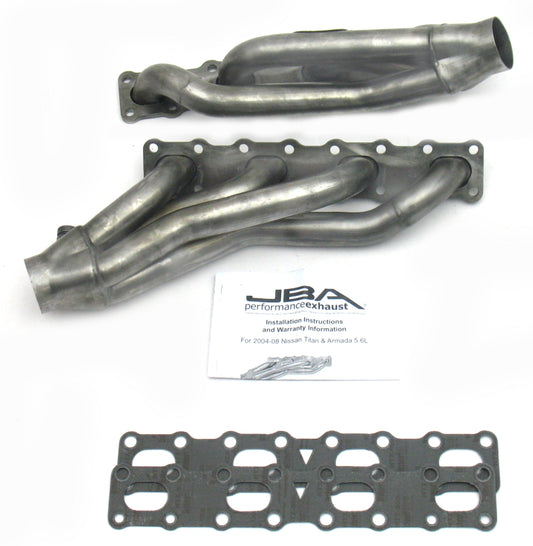 JBA 04-15 Nissan 5.6L VK56DE Oval Port 1-5/8in Primary Raw 409SS Cat4Ward Header