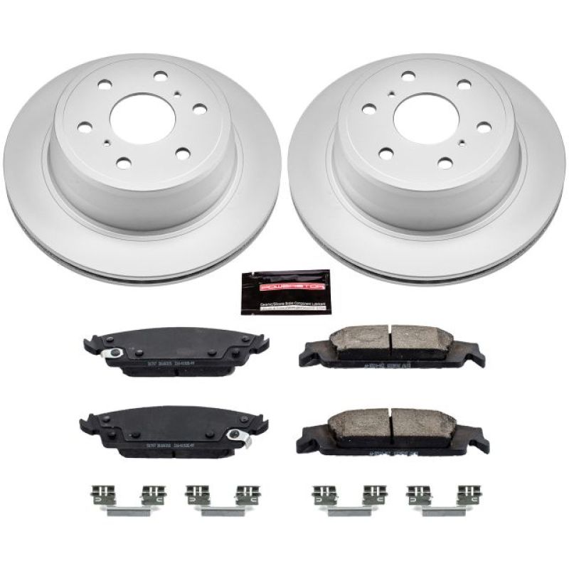 Power Stop 15-19 Cadillac Escalade Rear Z17 Evolution Geomet Coated Brake Kit