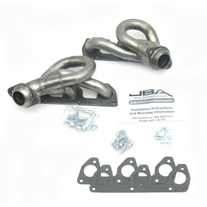 JBA 02-08 Ford Ranger 3.0L V6 w/o EGR 1-1/2in Primary Raw 409SS Cat4Ward Header