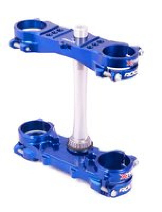 XTrig 12-23 Yamaha YZ 250 F/ 10-22 YZ 450 F ROCS Tech Triple Clamp 22 mm. Offset M12 - Blue