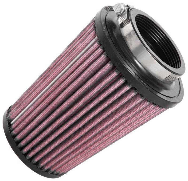 K&N Universal Rubber Filter 2-1/2in Flg / 4-1/2in OD B / 3-1/2in OD T / 6in H - Black Top